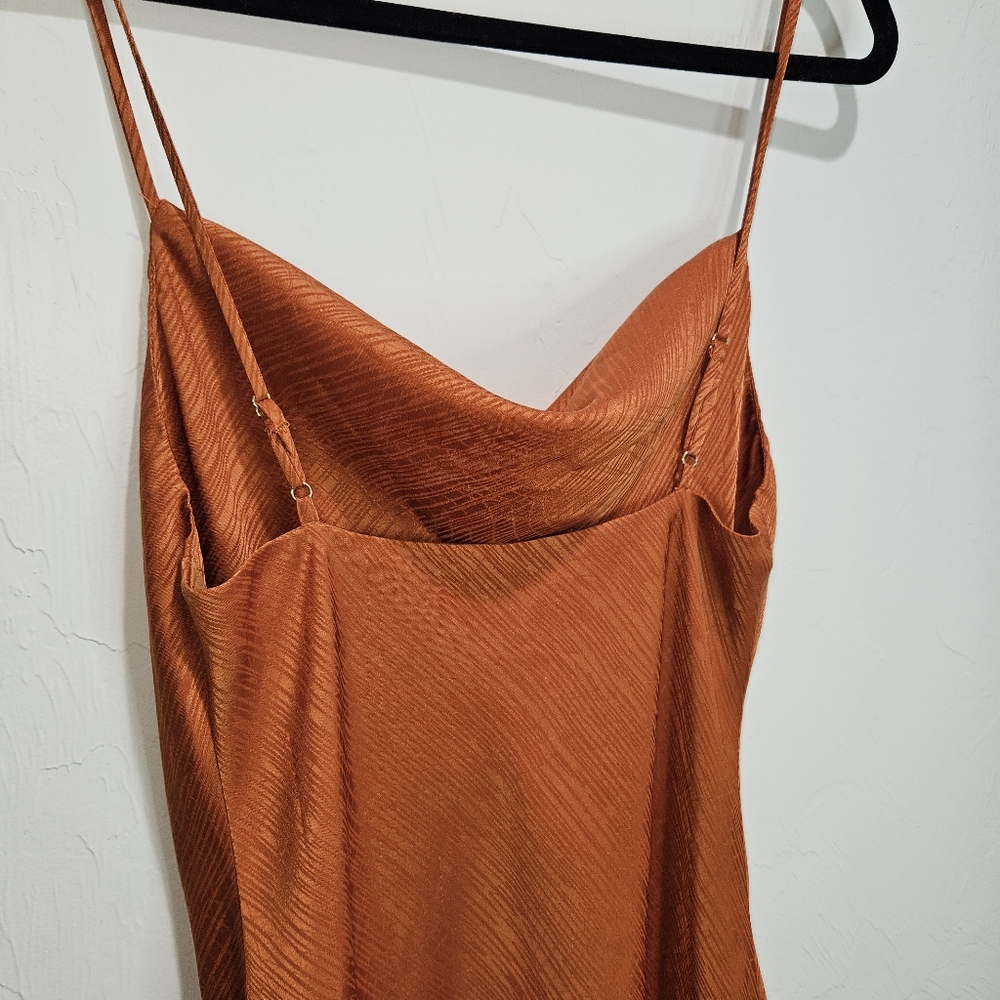 House of Harlow x REVOLVE Party Ira Mini Dress Burnt Orange Women's Size Small - Picture 11 of 16